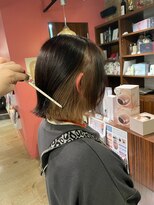 グート ヘアーメイク(gut HAIR MAKE)&nbsp;インナーカラー×ベージュ