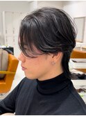 メンズマッシュ刈り上げ波巻きツイストスパイラルパーマ北千住