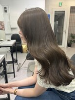 ペレ 栄 アネックス(PELE栄ANNEX) 韓国 くびれロング レイヤー ワンホンヘア 小顔前髪