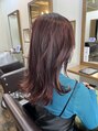 オーブ ヘアー シイラ 甲府昭和店(AUBE HAIR sheila) ブリーチなしピンクカラー×ナチュラルレイヤーカット
