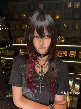 ベレーザ 渋谷(BELEZA) 15476ブリーチ＆ダブルカラーニュアンスカラーレイヤーロング