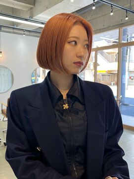 ウッド(uood) 【uood】ボブとテラコッタカラー(オレンジ)