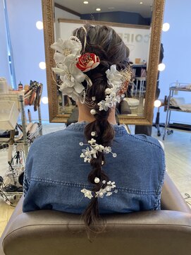 コワファースト 大分(COIFF1RST) 成人式/編みおろしスタイル/ポニーテールポニー/振袖