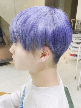 デイズ(days) ネイビーブルアッシュカラー/ツーブロックマッシュ