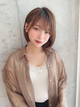 セイドット オモテサンドウ(Say. omotesando) くびれショート地毛風ストレート菱形ショートレイヤーボブ