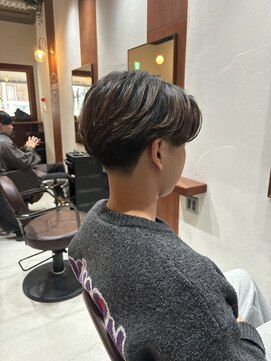 毛流れセンターパート