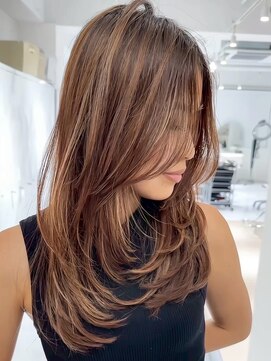 シー 萩原店(sea) ブリーチハイライト髪質改善ダブルカラーレイヤーカット