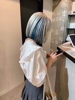 ペレ 原宿(PELE) ダブルカラー/ケアブリーチ/羽エクステ/原宿