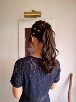 美容室 メザミー MESAMIES&nbsp;巻き巻きポニーテール ドレスヘア 結婚式 お呼ばれ 二次会 着物