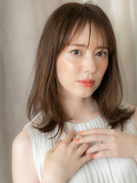 カバーヘア ブリス 志木南口駅前店(COVER HAIR bliss) くびれミディアム大人美人セミロングレイヤー319Z志木30代40代