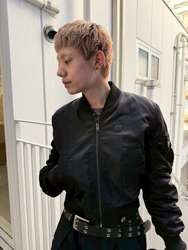 PARKiiiNG 心斎橋　ブリーチ/ダブルカラー/パーマ/メンズ【パーキング】 ニュアンスパーマ