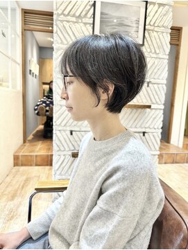 アデプト 綾瀬店(adept) 似合わせカット/大人ショートボブ/前髪あり【綾瀬/亀有/北千住】