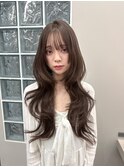 【柿本真優】トレンドヘア/レイヤーカット/グレージュ