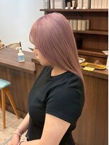 ニュースエン(newseN:) ピンクベージュ/ダブルカラー/ケアブリーチ/髪質改善/新潟/万代
