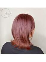 ヘアアジュールココ(hair azure CoCo...)&nbsp;ピンクカラー&外はねボブ