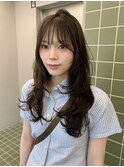 レイヤーカットトリートメントグレージュ透明感カラー縮毛矯正