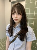 ヌヌ 渋谷 原宿 表参道(nunu) レイヤーカットトリートメントグレージュ透明感カラー縮毛矯正