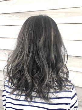 ペスカ 仙台駅前店(pesca) ダークグレーアッシュ×ハイライト　pesca仙台駅前店