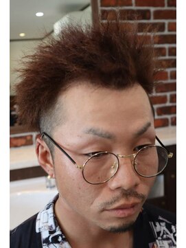 アクセプトザワールドバーバー(Accept the world barber) イナタイツイストパーマ×2ブロック