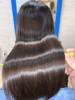 スローライフヘアーデザインアンドスパラウンジ(Slow life Hair design spa lounge)&nbsp;クリスタルミネコラ　enim crystal silica × 質感矯正ミネコラ