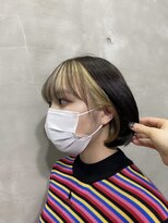 アイス(ice)&nbsp;インナーカラーボブ/個性的/小顔ボブ/カール/ハイトーンカラー