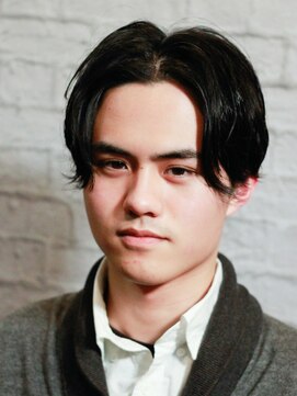 銀座マツナガ 新宿野村ビル店 センター分けメンズスタイル/かき上げるだけの簡単セット