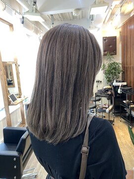 ハーツ(Heart's) 白髪ぼかしハイライトグレージュカラー