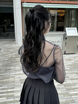 アフロート ディル(AFLOAT D'L) コンサート前にぴったりハーフアップアレンジ◎