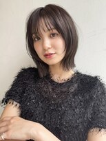 ミィ 表参道(mee.) ぱっつんボブ/前髪/アンブレラカラー/こなれミディ/イメチェン