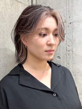 サンク 原宿 表参道(cinq) フェイスフレーミングインナーカラーイヤリングカラーハイライト