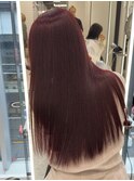 10代20代30代ブリーチなしボルドーカラー