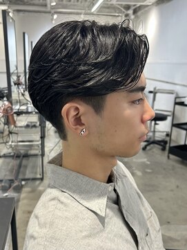 men's/メンズカット/リバースセンターパート/ニュアンスパーマ