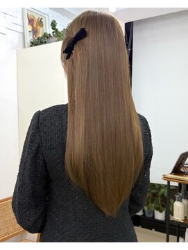 イコ 表参道原宿(ico) オリーブベージュ　カーキベージュ　レイヤーカット