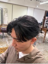 メゾンフォーメン 心斎橋店(Maison for men)&nbsp;センターパート/ニュアンスパーマ/フェザーパーマ/毛流れ