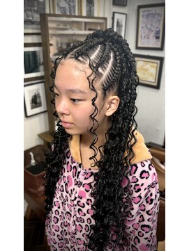 バイブアンドアネックス(VIBE & ANNEX) 《コーンロウポニーテール》#横浜#元町#石川町