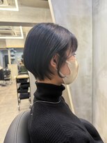 ナンバーウルスキキ(N°ulus kiki)&nbsp;ブルーブラック/ブルージュ/暗髪/透明感カラーショートボブ/名駅