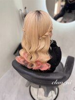 ヘアセット クラン ソア 心斎橋店(hair set Clan soar) ねじりハーフツイン【クランソア】ヘアメ/ヘアセット/心斎橋