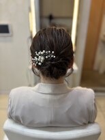 フレア(FLAiR) 20代30代結婚式お呼ばれヘアボブシニヨンスタイル