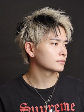 リップスヘアー 梅田アネックス(LIPPS hair) デザインカラーアップバング