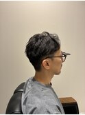 ツーブロックウェービーショート