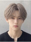 韓国ニュアンスパーマコンマバングシースルーセンターパート