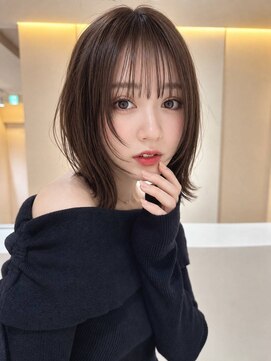 サンド ミュウ 横浜店(sand mieu) くびれボブ/レイヤーボブ/顔周り/韓国顔周りカット/ミディアム