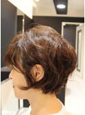 パーマで作るラフショート