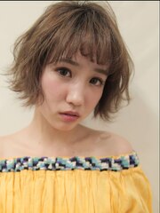 大人かわいい外ハネショートボブ 担当山下