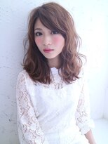 リラ ヘアー(LILA HAIR) 【LILA  HAIR】ヌーディーカラーで色っぽふんわりミディ