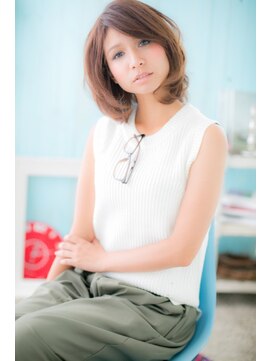 ミック ヘアアンドビューティー 大山店(miq Hair&Beauty) ふわふわリラクシー☆な、フェザーボブ