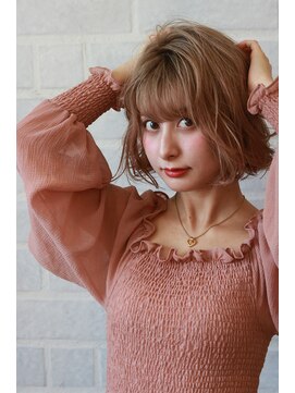 ブリーチ ラボ エーアイ 原宿店(BLEACH LABO Ai) 20代30代40代50代 色っぽふんわりショートの重軽ウェーブヘア♪