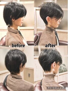 アクティフ(actif) 40代50代60代70代　 耳かけショートヘア　-名古屋の美容室actif-