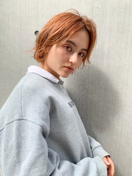 ヘアサロンエム 渋谷店(HAIR SALON M) クールショート/ボブルフ/ピンクベージュ/シルバーカラー