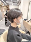 【lond.海気】黒髪でも可愛い耳かけ丸みショート☆